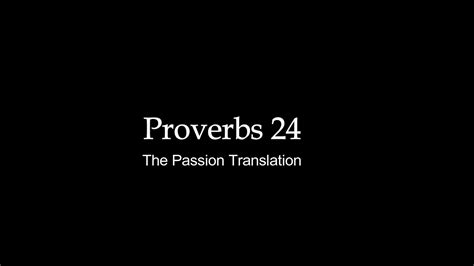 passion translation proverbs